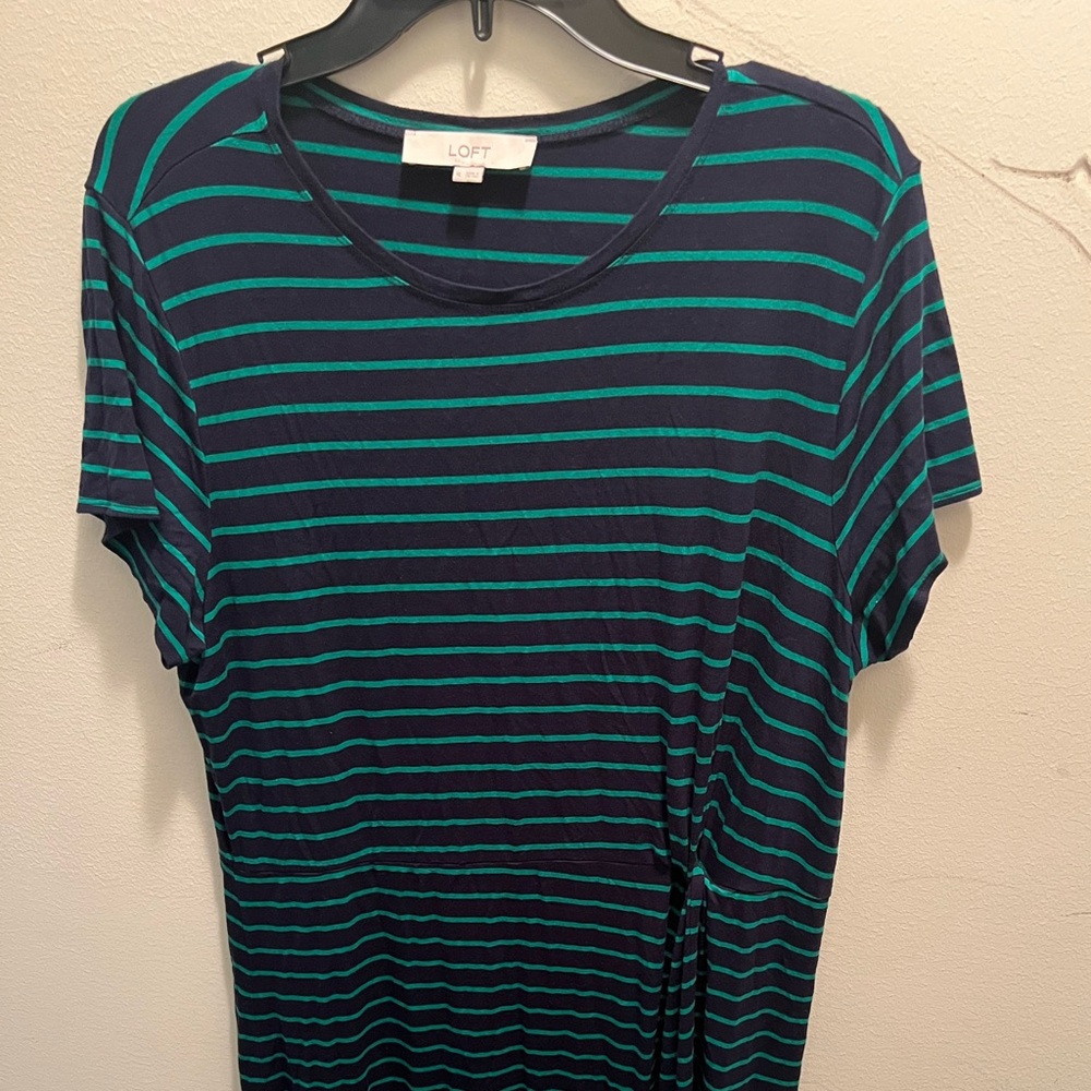 Loft Green and Blue Maxi Dress - XL